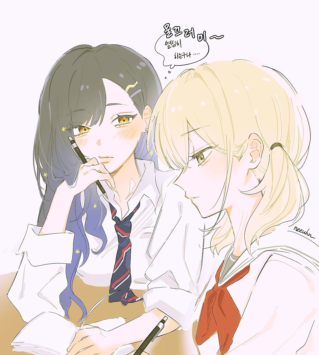 neeuhn_'s tweet photo. 같이 공부하는 날

#prsk_FA #杏こは https://t.co/wKyqCbGHrh