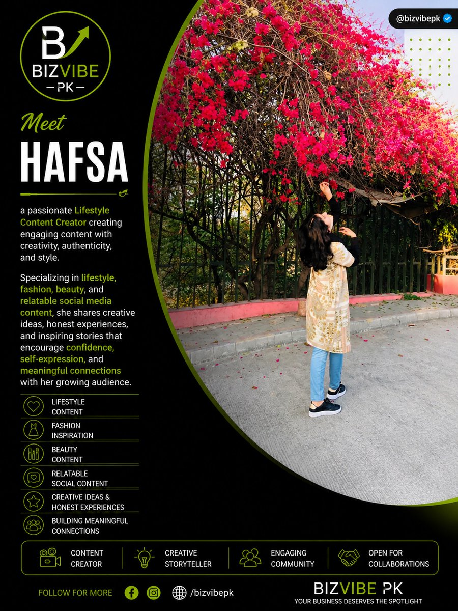 Osaaye's tweet photo. Meet Hafsa, a passionate lifestyle creator sharing authentic fashion, beauty, and everyday content. Through creativity and genuine storytelling, she inspires confidence, self-expression, and meaningful connections with her audience. https://t.co/MzQfB8bR8P