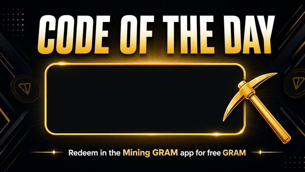 MiningGRAM's tweet photo. 🛡 Code: POWERPUSH

💰 Reward: 0.02 GRAM

🔄 250 Claims Limit

Claim it by opening this link (https://t.co/uUmni6wwJu… ) and pressing “MINE”

Like &amp; RT for a chance to win free GRAM. https://t.co/KGP6edn1j5