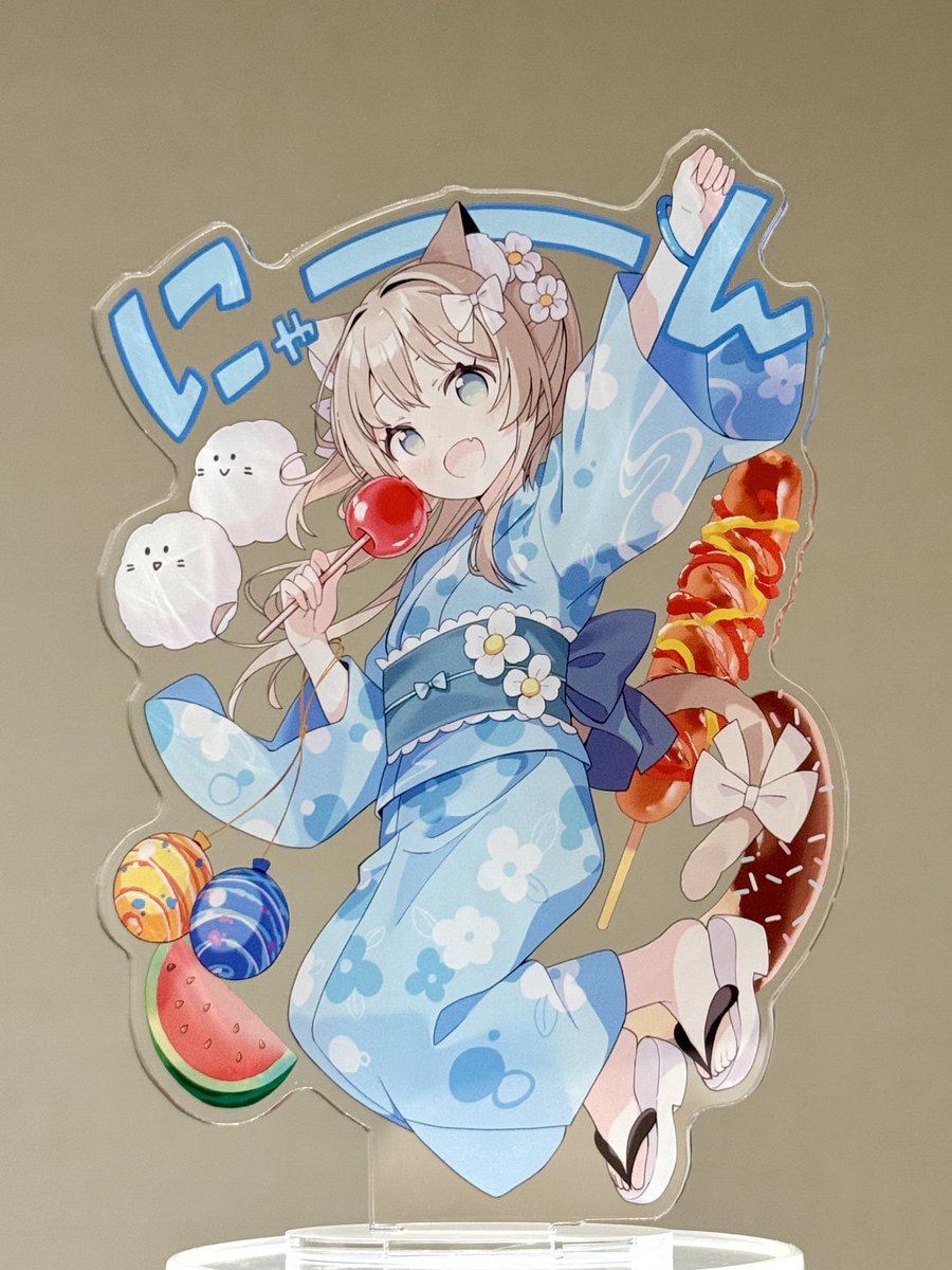 pleinair's tweet photo. たんたんめんさんの夏祭りにゃーんアクスタきたでかわいいで🥳 https://t.co/B2roULdSSC