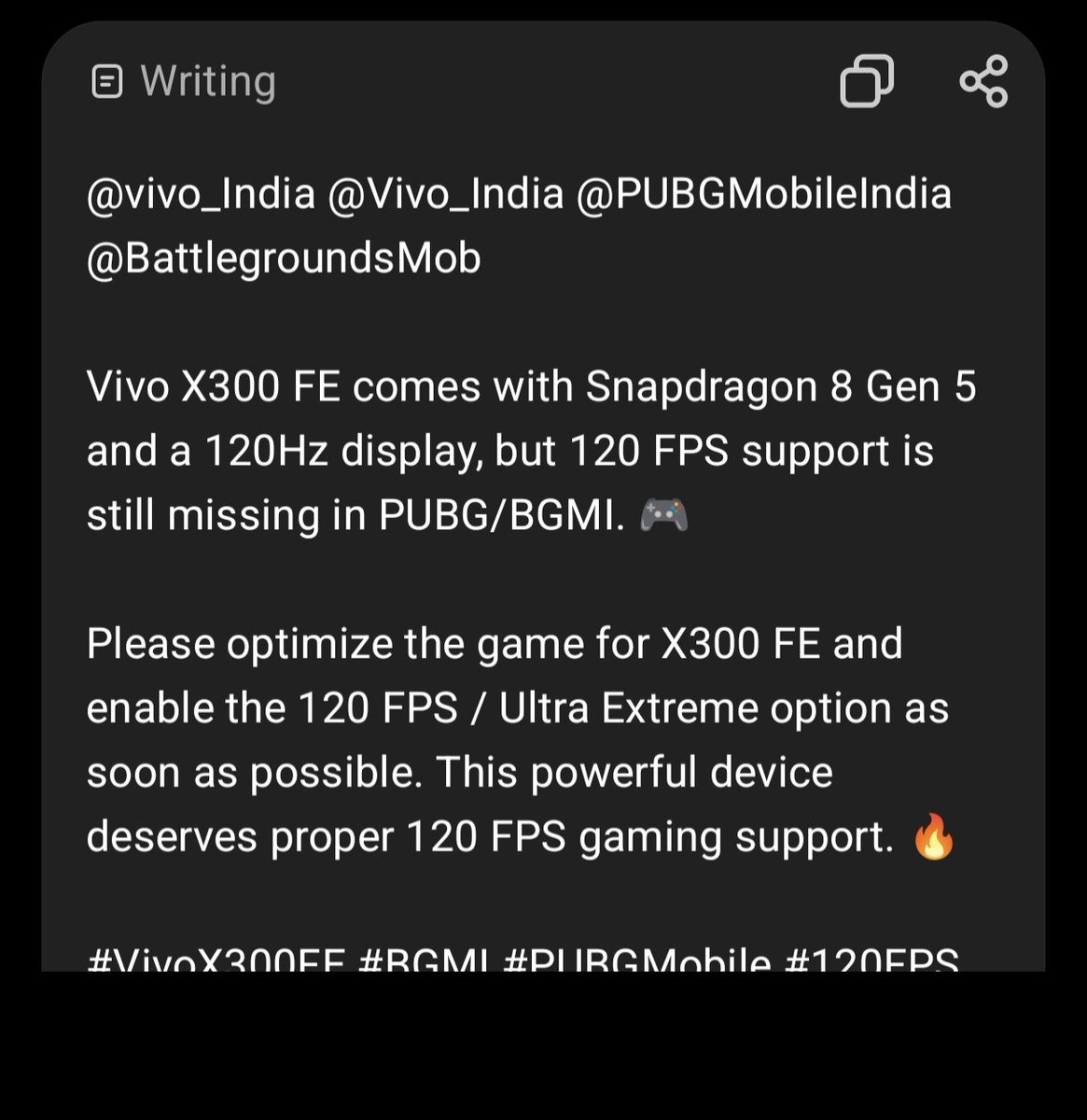 fraxioon's tweet photo. @Vivo_India @vivocellphone https://t.co/U5cSOHswrQ