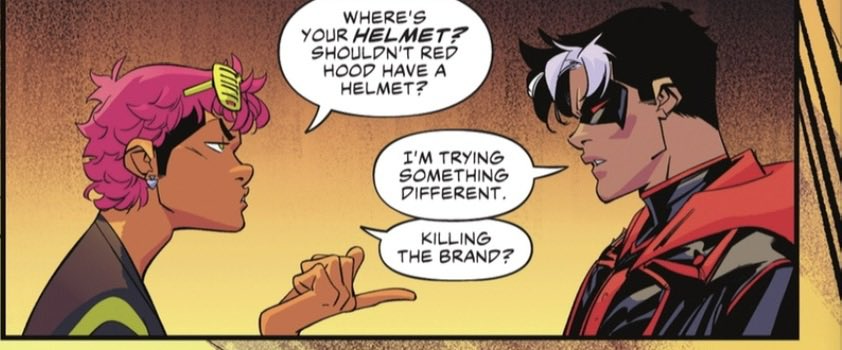 themindofjojo's tweet photo. imagine the real reason jason doesn't have his helmet is he damaged it and can't afford a new one https://t.co/J54CV8r4Rx