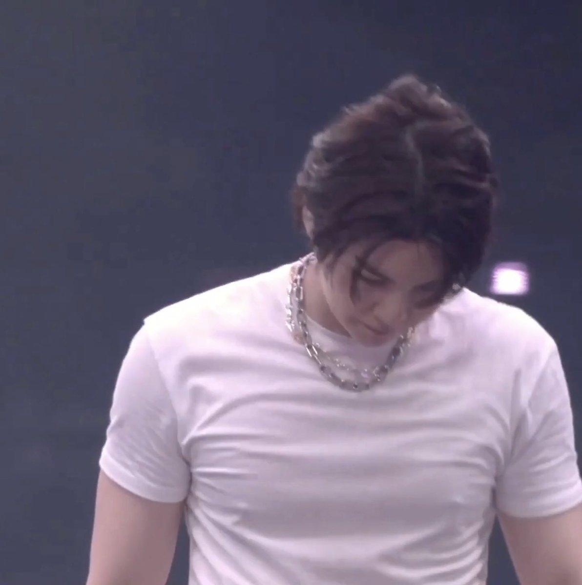 DearMoon246's tweet photo. Well, I can go to the real world and hear all the mind-numbing, depressing news of the day or I can come to my BTS world and see the main headline in capital letters: 

“YOONGI IN A WHITE T-SHIRT!!!” 😱🔥

Which one would you choose?? It’s a no-brainer!! 😭

💜🔥🥹🫠🔥✨✨✨ https://t.co/YTp9TV1xqS