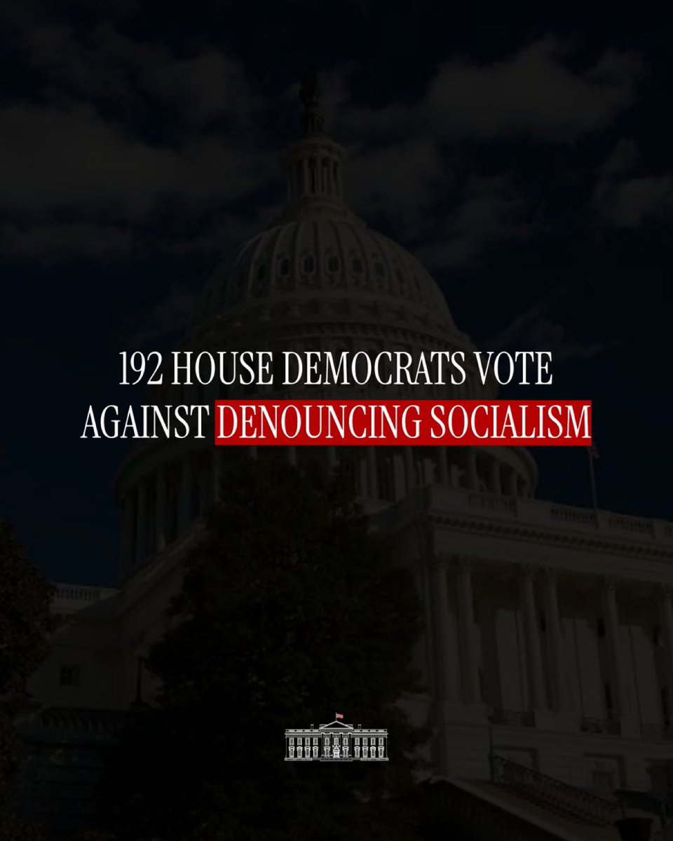 the_17thI's tweet photo. 192 House Democrats have officially failed to denounce socialism, an ideology that goes against America and the values for which it was founded on.

Under President Trump, America will never be a socialist nation. https://t.co/oJjF4pdlYF