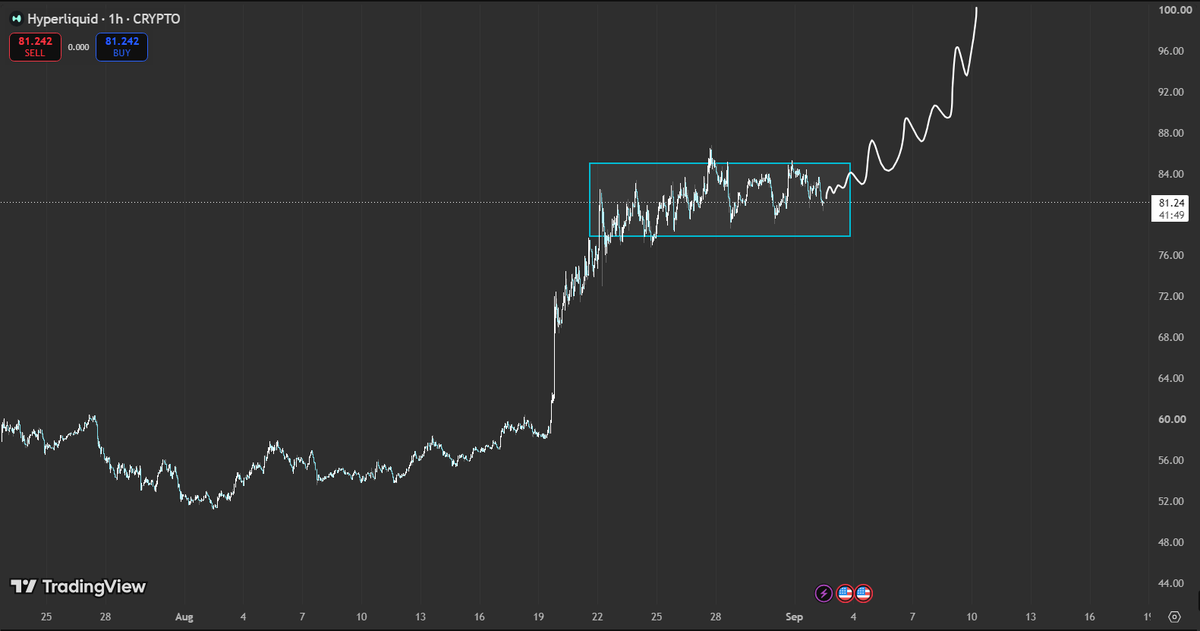 Havochl_'s tweet photo. $HYPE continues to show insane relative strength here, holding above $80 while BTC dropped from $81.5k to $76.5k  

Reclaim $87 and we go to $100 with haste. https://t.co/V1rHO3BuAc