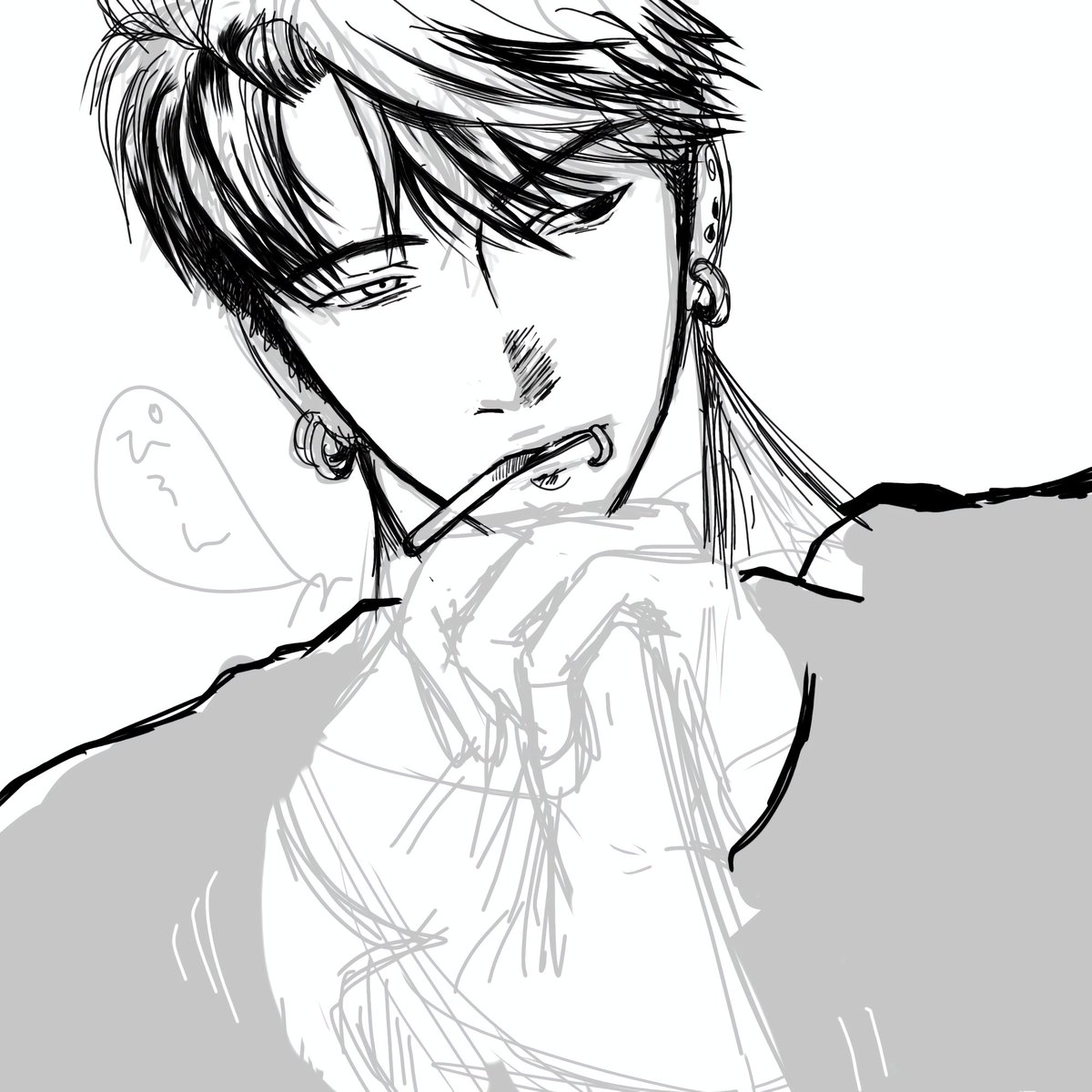 hbmwrn's tweet photo. 😭おかしいな…
私は三國巽を描こうとしてるのに… https://t.co/8THJw0KJXE