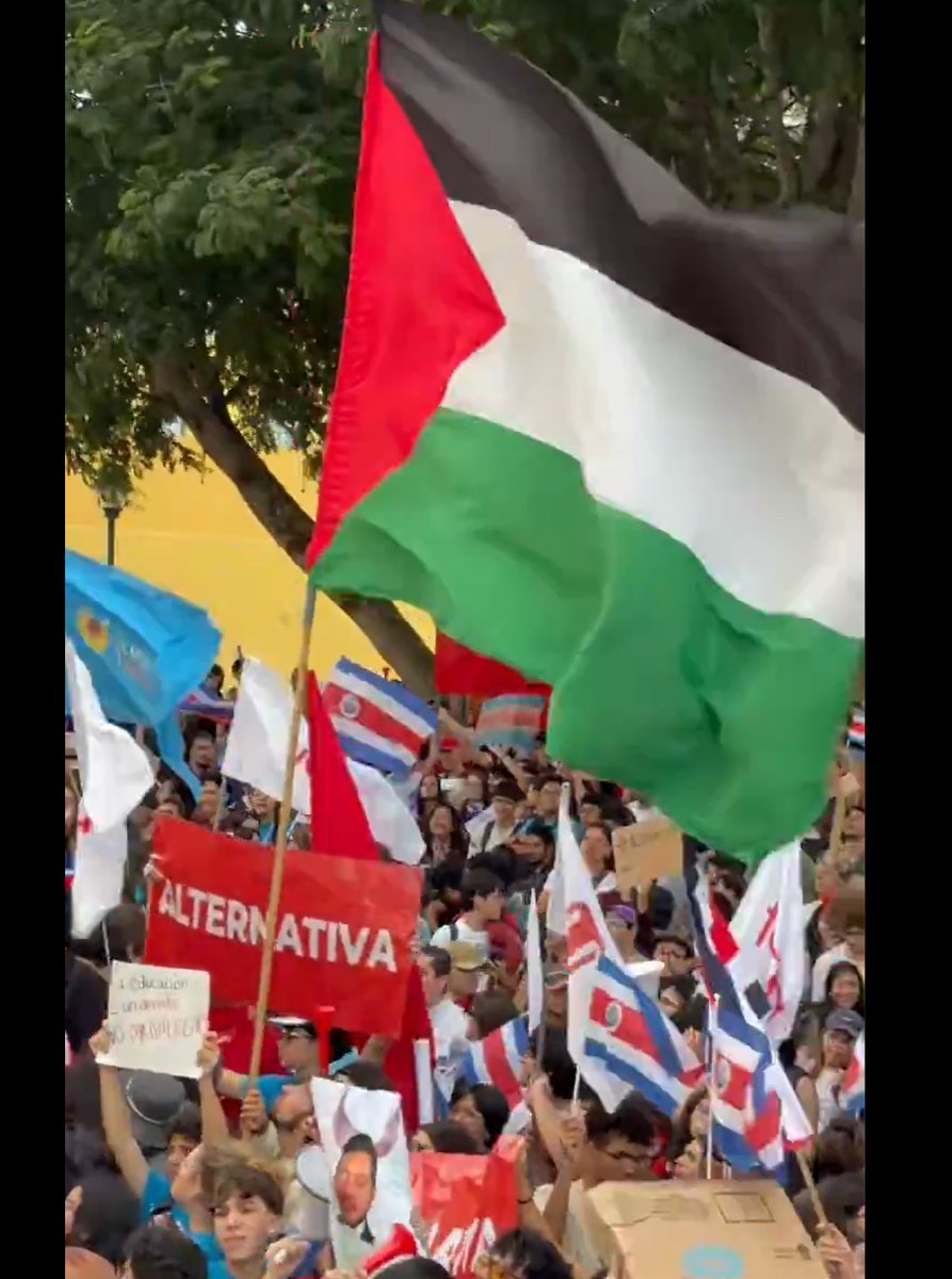 danielsuchar's tweet photo. #CostaRica La bandera de #Palestina en la Marcha por la #Educacion de qué pais ??

Que tristeza que "la causa" de por allá, se ha vuelto el trapo de limpiar de aquellos que no tienen idea de absolutamente nada de lo que ocurre ni siquiera, en nuestra bella Costa Rica

#Reflexion https://t.co/Ph1Rh61Kkq