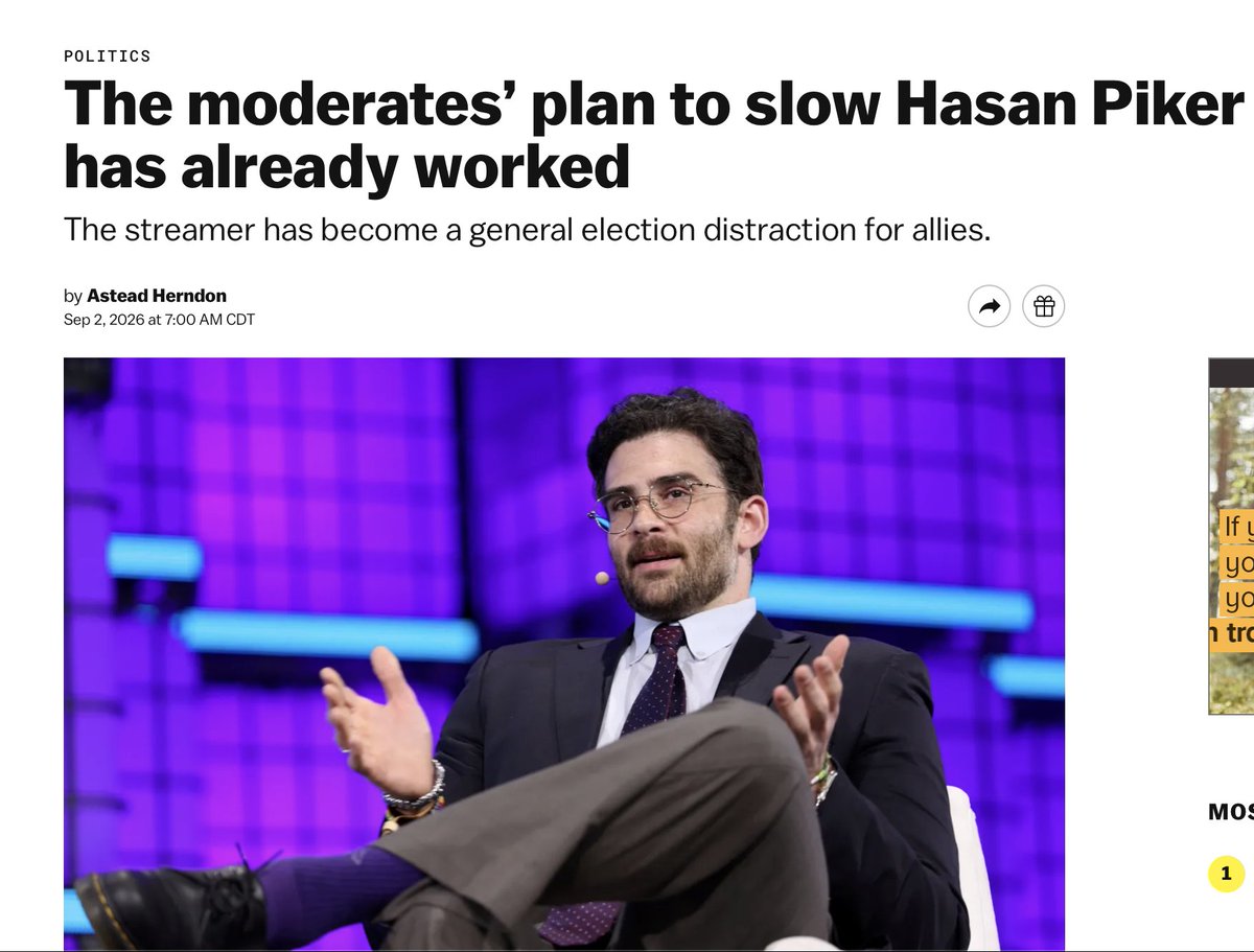 spencerpratt's tweet photo. Communist psycho Hasan Piker isn't a "distraction". He didn't insert himself into all these races. He was invited by communist candidates like Abdul because his radical, anti-American views reflect their own. The moment they confronted real humans outside their online communist bubble, they were shocked to learn that Americans generally don't hate themselves. Hasan and Abdul and Nithya and Mamdani and all these other radical DSA freaks believe that America deserved 9/11, but real Americans don't actually think that. They might be able to get away with that insane crap in their radical bubbles, but not in the rest of the country.

Communist candidates and outlets like Vox have no problem with Hasan's values; they LOVE his radical terrorist values. Just like him, they want the streets to run red with the blood of normal American capitalists. But remember...for the communist, everything is about power. They had to kick him to the curb because he is destroying their opportunities to seize power. Now they're panicking.