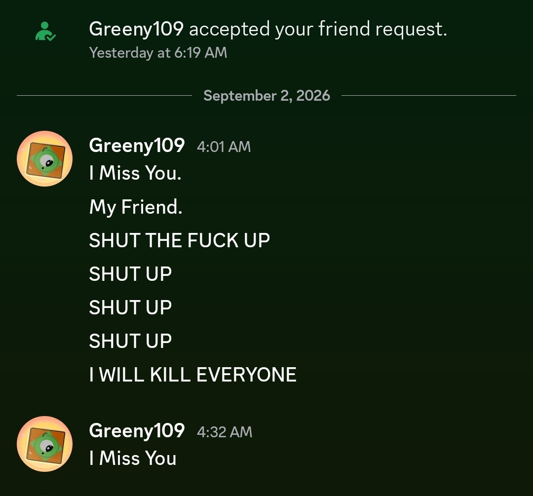 Greeny109GD's tweet photo. Woke up today to dms from my larper having an internal crisis

Okay https://t.co/gaBjPn2lK9