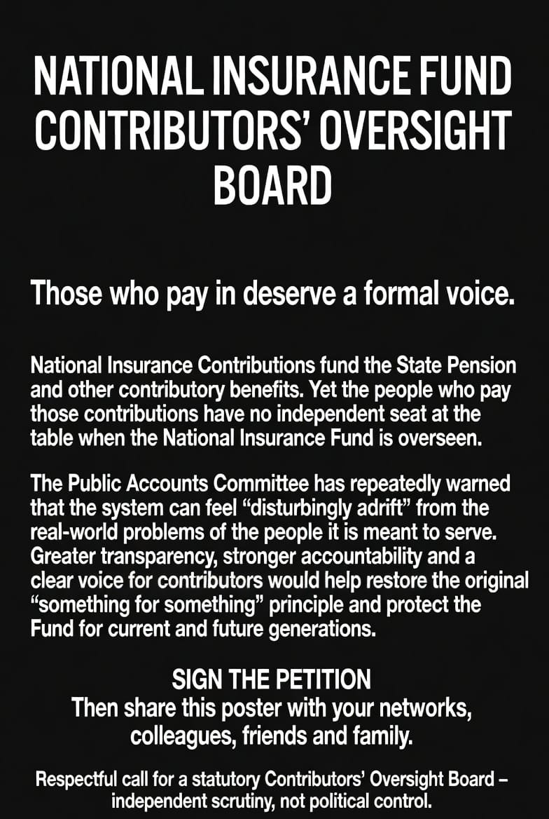 KrisGibson13's tweet photo. @snowleopardess Of course we can afford it!
We just need govt to spend the National Insurance Fund on the purposes it was designed for
Demand a voice!
Sign/share
https://t.co/OZQM3pzwko https://t.co/fttFUJNeNe