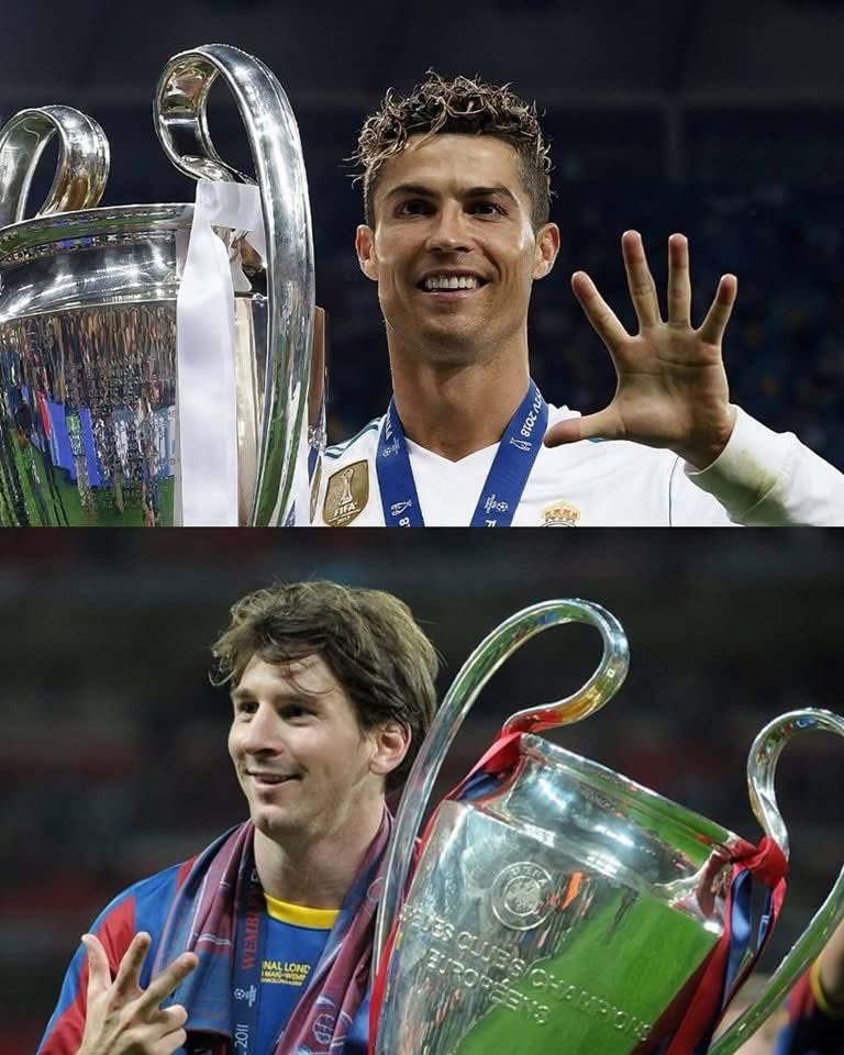 CristianoXtra_'s tweet photo. 🚨Cristiano Ronaldo scored 91 goals + assists in 5 UCL trophies he won during his career.

Lionel Messi scored 39 goals + assists in 4 UCL trophies he won during his career.

Media Doesn't Talk About How Superior Ronaldo is to Messi in the Uefa Champions League.🤯 https://t.co/D8q1dII9ur