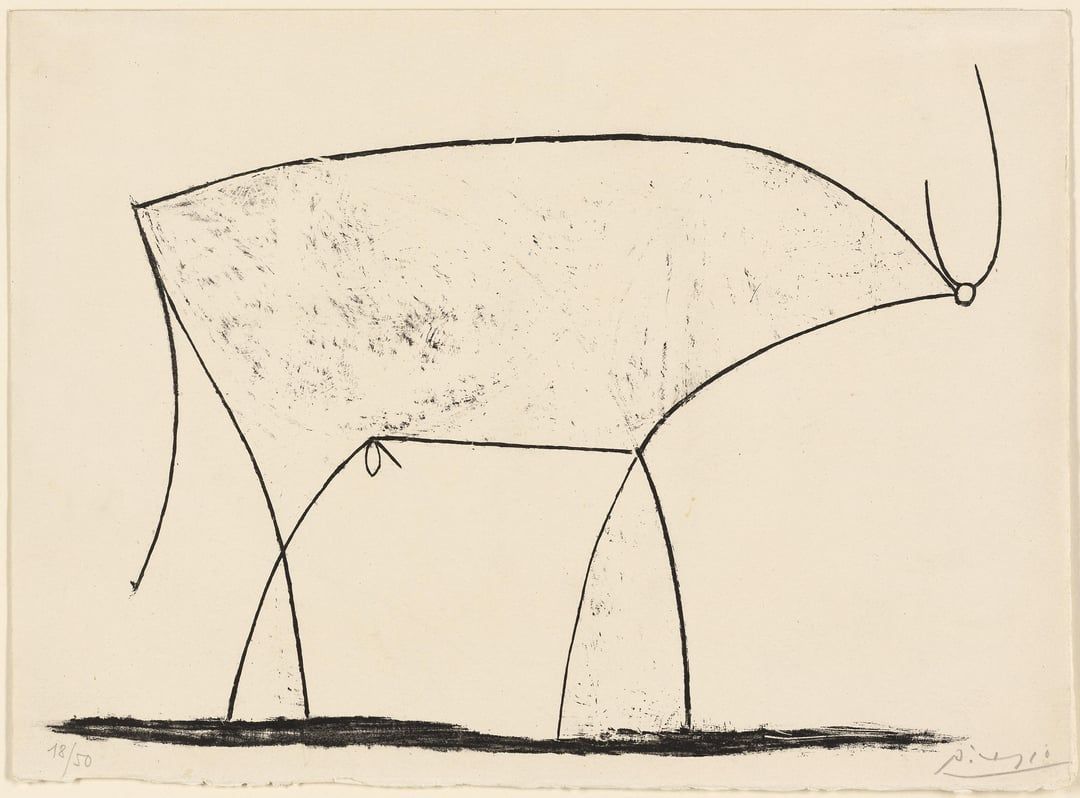 RaminNasibov's tweet photo. The Bull by Pablo Picasso https://t.co/IL0XiIbDXx