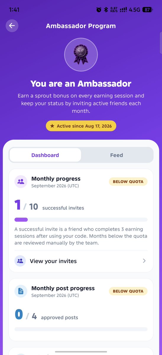 ToruAsoki's tweet photo. Grateful and excited to serve as a Sprout Network Ambassador! 🌱💜

I truly appreciate this opportunity to contribute, grow and help more people discover the community.

Join with my referral code: toru2

#SproutNetwork #Ambassador https://t.co/B8iR4ov48z