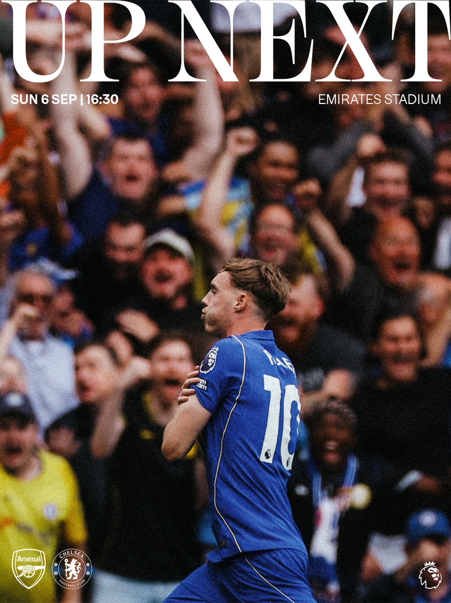 ChelseaFC's tweet photo. London derby. 🔜 https://t.co/vACIbbYcbt