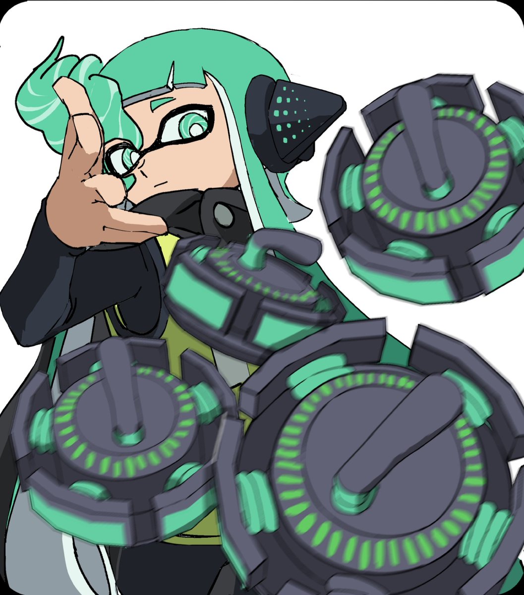 Splashark0's tweet photo. @MayuBamBow4K This is Emi, Emily Ink. She's agent 3 of the NSS and as you might think; She is Eminem! https://t.co/oGFPi43b3Q