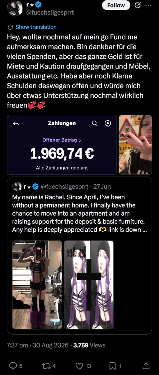 rumhupne's tweet photo. Hey, ich wollte nur darauf aufmerksam machen, dass es die Möglichkeit gibt, arbeiten zu gehen. Seit einiger Zeit habe ich herausgefunden, dass man dadurch Geld verdienen kann, welches man für Miete, Kaution, Möbel etc. verwenden kann. Wollte das nur mal mit euch teilen 🫶💕 https://t.co/9CKvA8OFI4
