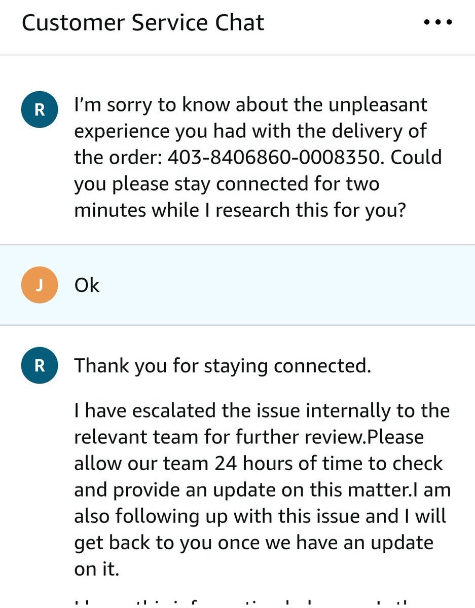 JesteenJ's tweet photo. @AmazonHelp No help from social media team.....just those apologies message and forwarding the issue....

Again a waste of time
@amazonIN https://t.co/zrnrYeialn