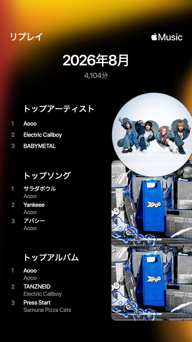shio_crew's tweet photo. 8月、まさかのAooo
バンド練用にめちゃくちゃ聴き込んでたからかな、、ECであってほしかったけど https://t.co/1xF2cei3nU
