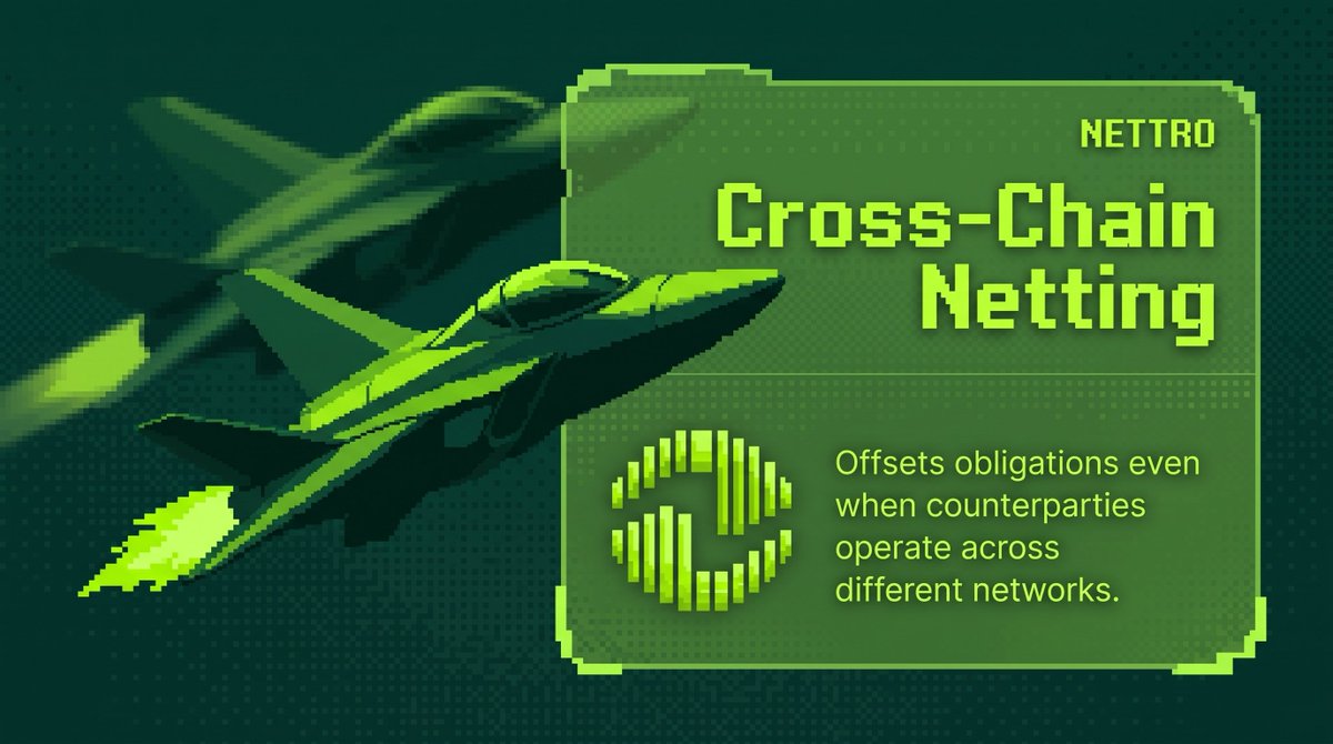 NettroFlow's tweet photo. Institutions operating across different networks can create overlapping payment obligations.

Nettro offsets those obligations across chains, turning multiple transfers into a smaller number of final settlement events. https://t.co/kaOM6YLeNE