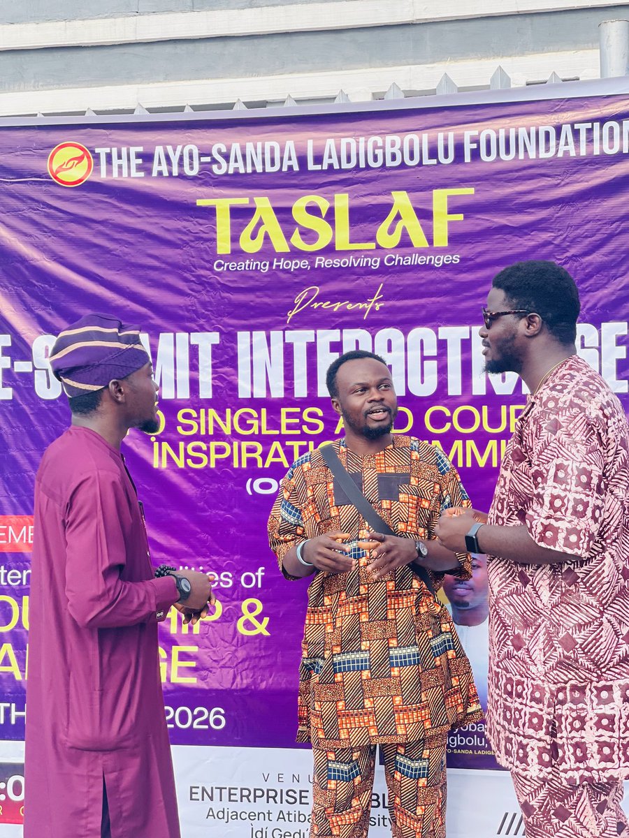 InnovatorYK's tweet photo. I’m honoured to have attended the TASLAF Pre-Summit themed Contemporary Realities of Courtship and Marriage, hosted by TASLAF under the leadership of Prince Dr. Ayo Sanda Ladigbolu, ahead of the Couples & Singles Inspirational Summit.
#inno https://t.co/ZpKDlApKbk