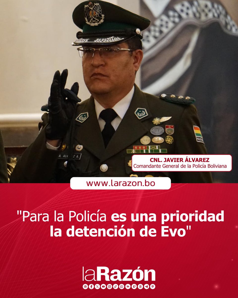 evoespueblo's tweet photo. Las declaraciones del nuevo Comandante Nacional de la Policía ponen en evidencia la presión política que existe desde el Gobierno de Paz y su megacoalición sometida a los intereses de EE.UU.

En medio de una profunda crisis económica, desabastecimiento de combustibles y escándalos de corrupción de alcance internacional, la prioridad del gobierno son los juicios políticos.

Esto demuestra que, ante su incapacidad para resolver los problemas del pueblo, buscan perseguir y judicializar a sus adversarios para desviar la atención y seguir gobernando mediante la persecución.