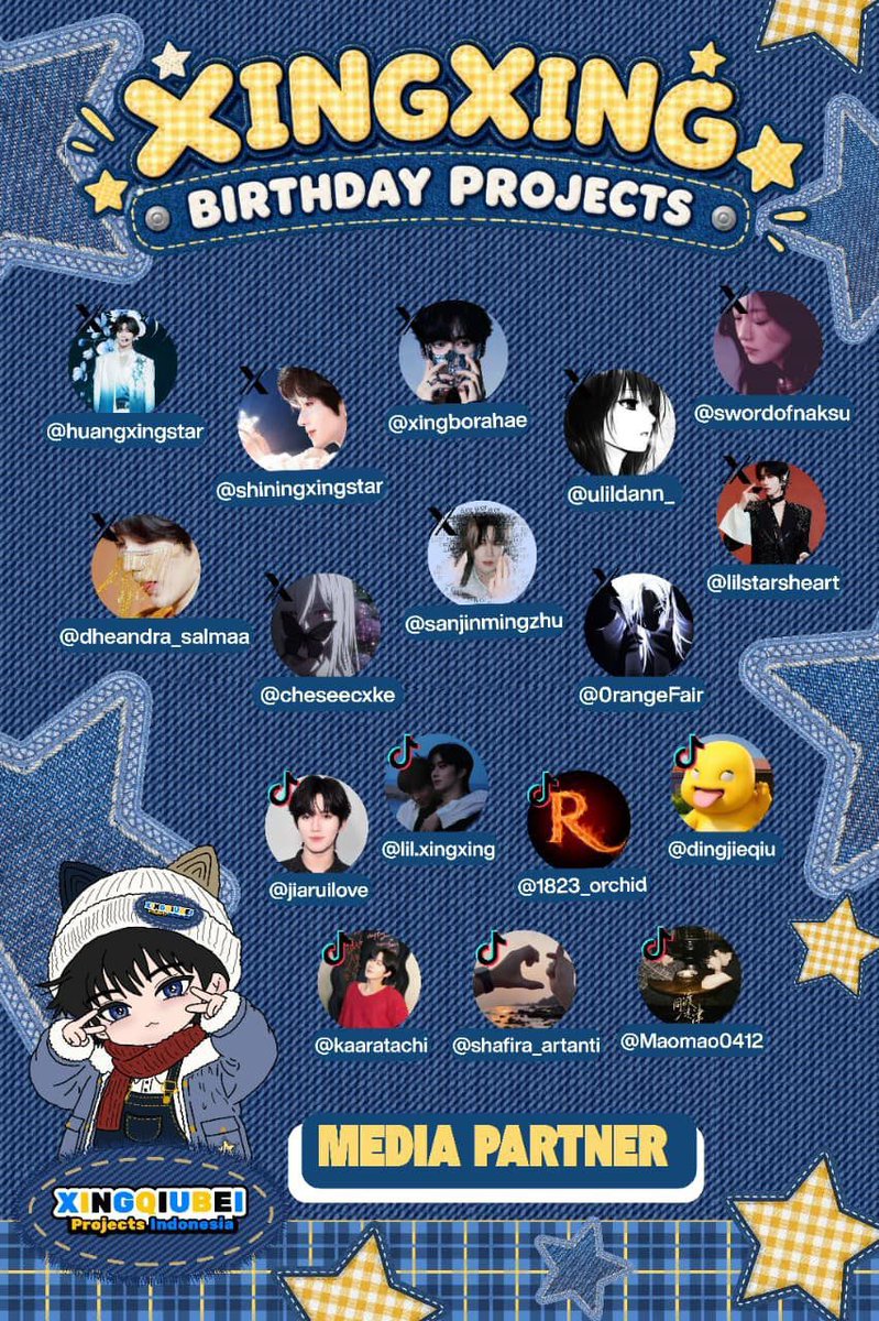 0rangeFair's tweet photo. HUANG XING BIRTHDAY PROJECT
🦋 #27thShineWithXingmi 🦋

“SHINE WITH XINGMI"

Hi~Hi! 
XQB INA ingin mengundang kalian semua untuk bergabung dan berpartisipasi merayakan pesta ulang tahun XingXing kita. 

Yuk, kirimkan banyak cinta dan dukungan terbaik untuk Huang Xing di hari bahagianya !! 

Special Thanks to our medpart:

X:
@0rangeFair
@huangxingstar
@ulildann_
@xingborahae
@dheandra_salmaa
@sanjinmingzhu
@swordofnaksu
@xinglaoposhan
@lilstarsheart
@cheseecxke

Tiktok:
@/dingjieqiu
@/jiaruilove
@/shafira_artanti
@/Maomao0412
@/kaaratachi
@/1823_orchid
@/lil.xingxing

Untuk Informasi Lebih Lanjut, bisa klik Link Donasi dibawah ini
👇🏻👇🏻

🔗 https://t.co/kisZTgVTM2…

Atau bisa dengan cara Scan barcode yang tertera di Poster ya

Jika ada pertanyaan bisa hubungin kami melalui kontak person yang tertera 🦋