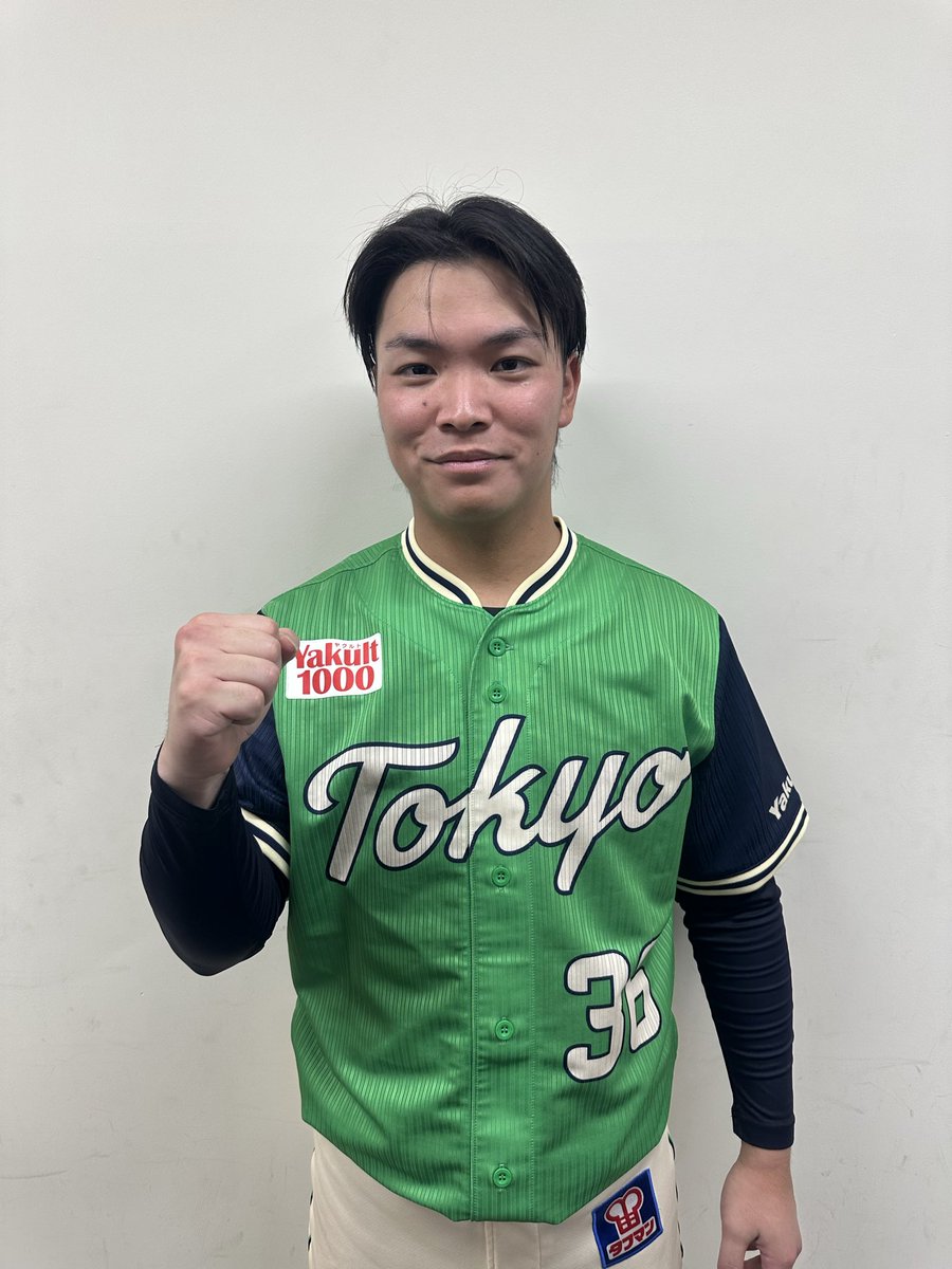 swallowspr's tweet photo. 本日のヒーロー！
5打数3安打4打点！
36番が躍動してます！！
#西村瑠伊斗 選手

球団左腕では石川さん以来の二桁勝利！
しっかりチームを引っ張ってくれてます！
#山野太一 投手陣

#swallows
#燕心全開 https://t.co/2S1Ts7YXmS