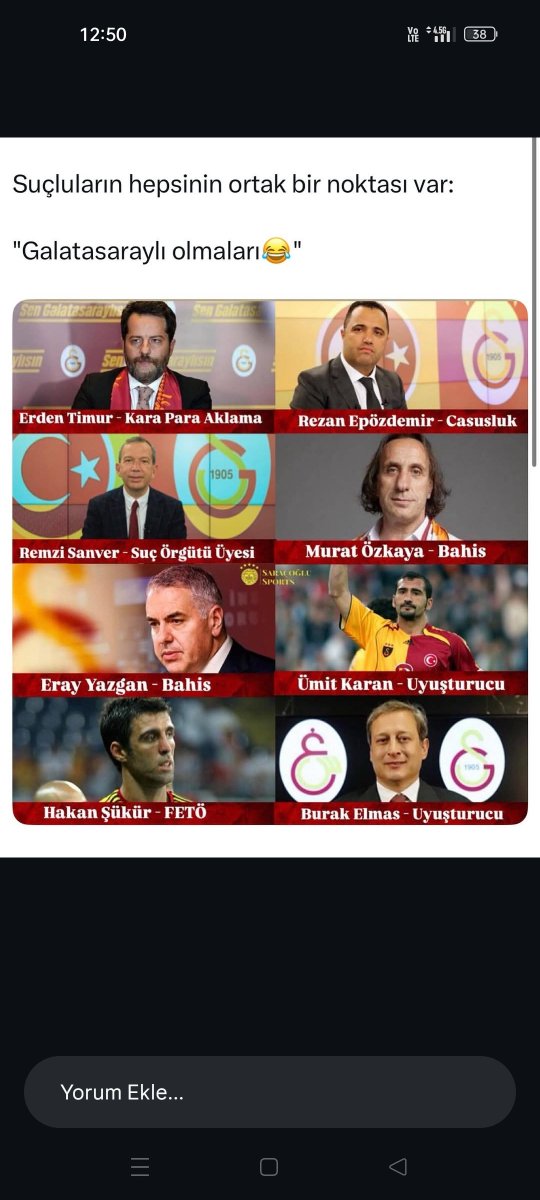 yigiteroglu01's tweet photo. @GalaAslaniGS Söylediğine inşallah kendin de inanıyorsundur 😂🤣 https://t.co/zGA13s7rKH
