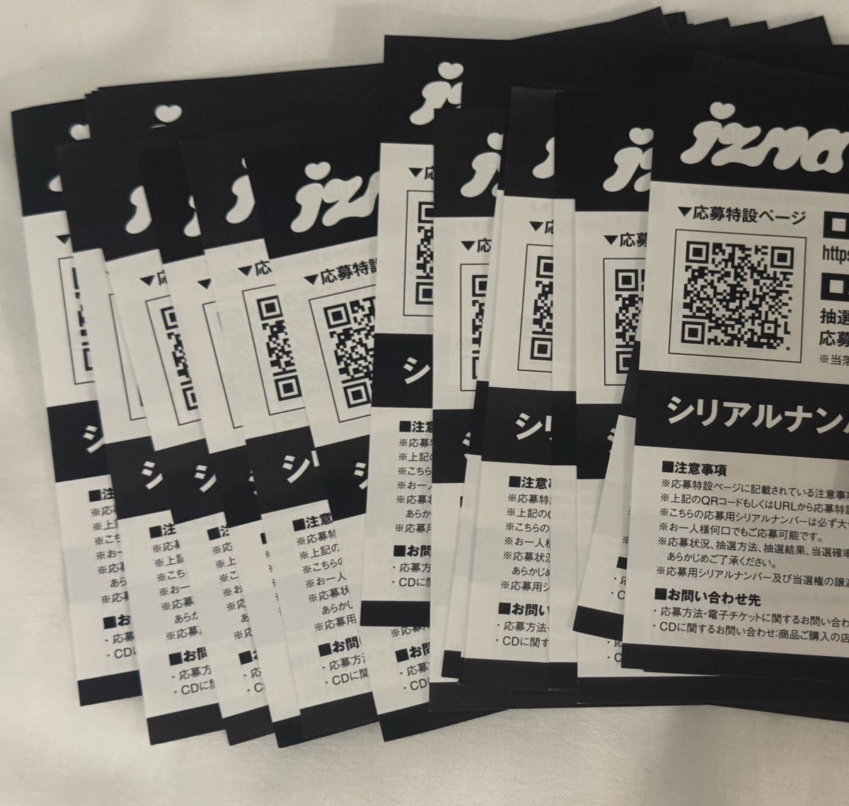 okikpp_'s tweet photo. izna SET THE TEMPO HANDLE WITH CARE シリアル オフイベ 買取

【譲】未使用シリアル22枚

【求】1500円/枚

どちらの日程も行けないため、お譲りします。
詐欺は絶対にいたしません🙇‍♀️

⭐️PayPayor 銀行振込 https://t.co/BmxrCYASwV