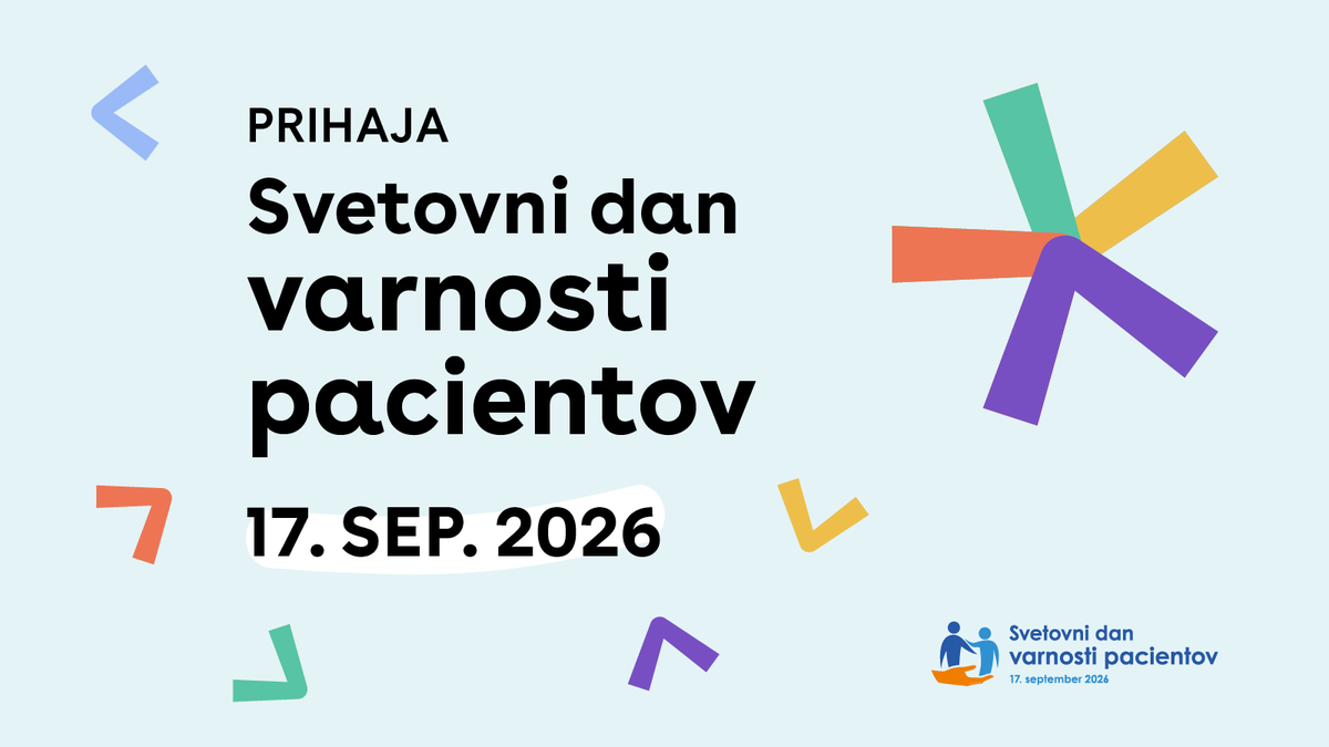 ZvezaPacientov's tweet photo. Prihaja Svetovni dan varnosti pacientov 2026!
17. septembra bomo skupaj s pacienti, društvi, zdravstvenimi ustanovami, občinami in partnerji opozarjali na pomen varnosti pacientov.
Osrednja tema: obvladovanje nenalezljivih bolezni.
https://t.co/BNe5mNRs8b
#SDVP #ZOPS https://t.co/vJu1Jco1YI