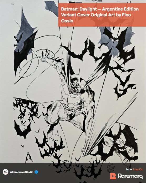 AltercomicsST's tweet photo. 🔥 Fico Ossio is part of Raremarq’s Original Published Art Auction!
We’re excited to be part of Raremarq’s
#FicoOssio #AlterComicsStudio #Raremarq #OriginalArt #ComicArt #OriginalComicArt #ArtCollectors #ComicArtCollectors https://t.co/bk6F8iEtjL