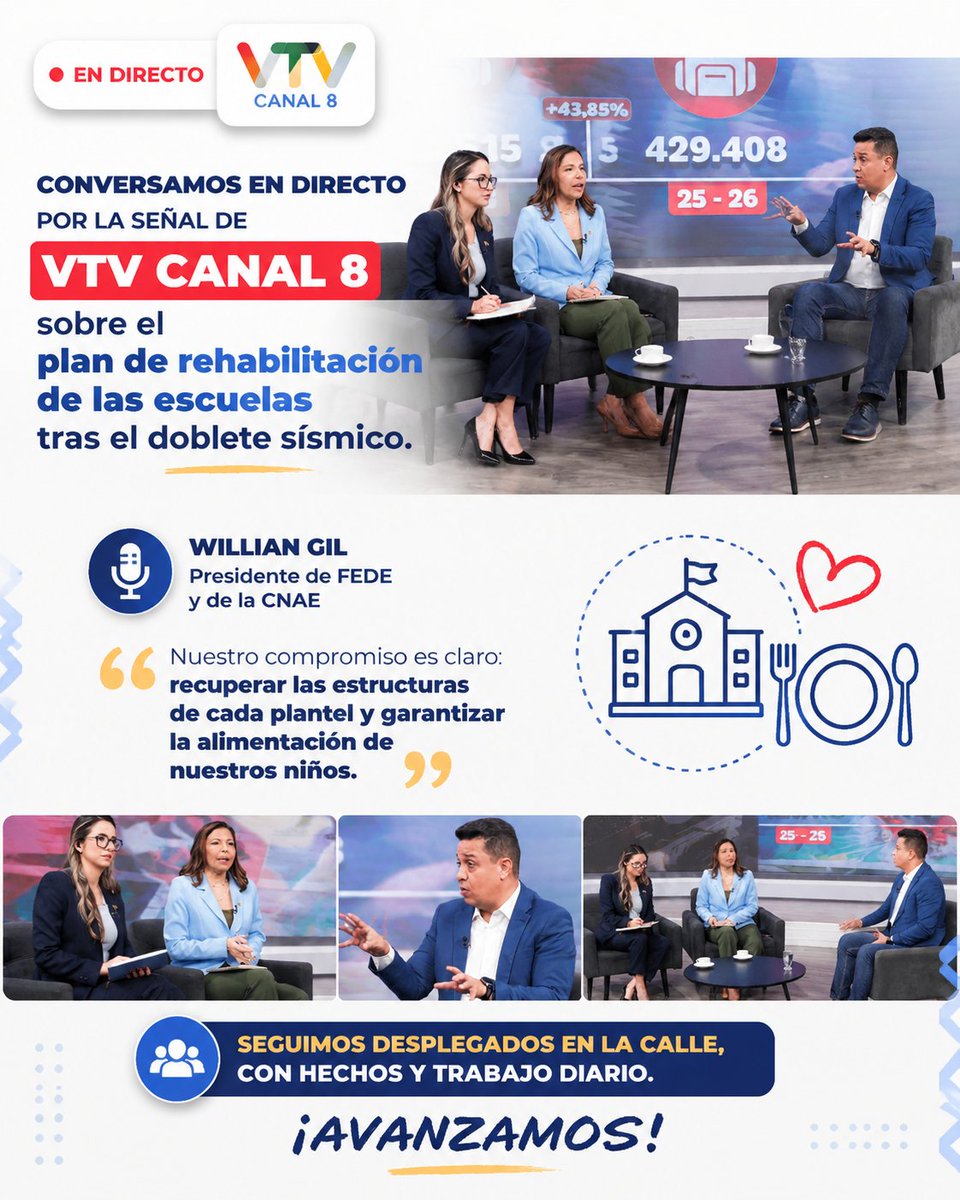 GuaraComuniK's tweet photo. @VTVcanal8 @WillianGil y garantizar la alimentación de nuestros niños. Seguimos desplegados en la calle, con hechos y trabajo diario. ¡Avanzamos!

¡Seguimos trabajando por los niños y niñas de la Patria!
#Educacion #PlanNacional #RegresoAClases 
#FEDE #CNAE https://t.co/VJt8GAGvaL