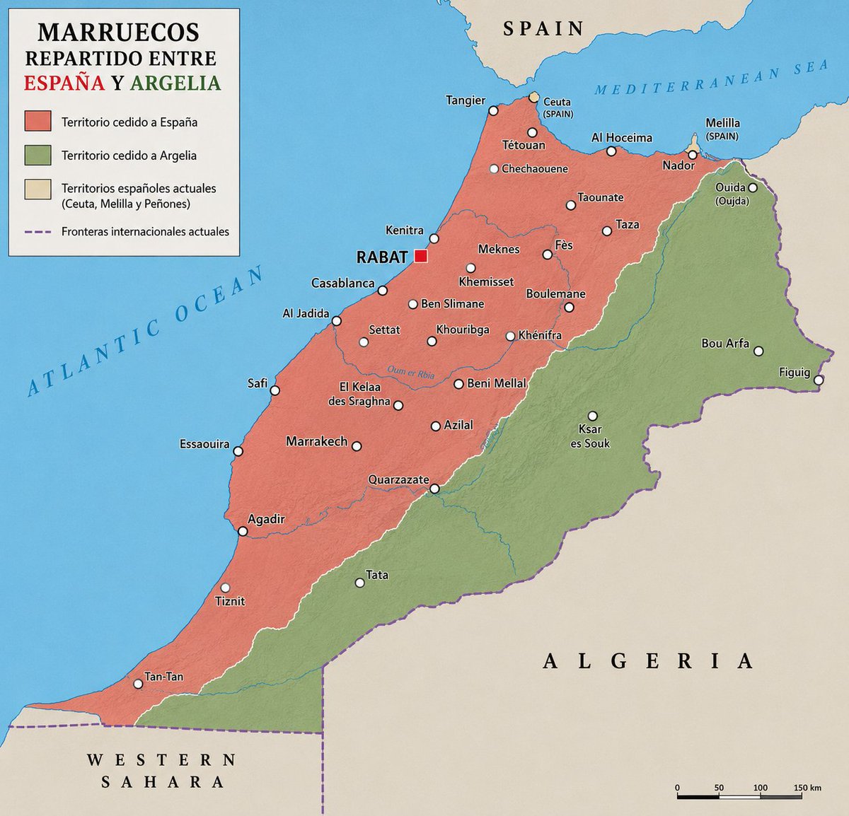Javimarenas's tweet photo. España y Argelia deberían invadir, colonizar y repartirse Marruecos para garantizar la paz y seguridad internacional y la soberanía de España y Argelia frente a Marruecos, que es un país títere de EEUU e Israel. https://t.co/YP99imNWVa