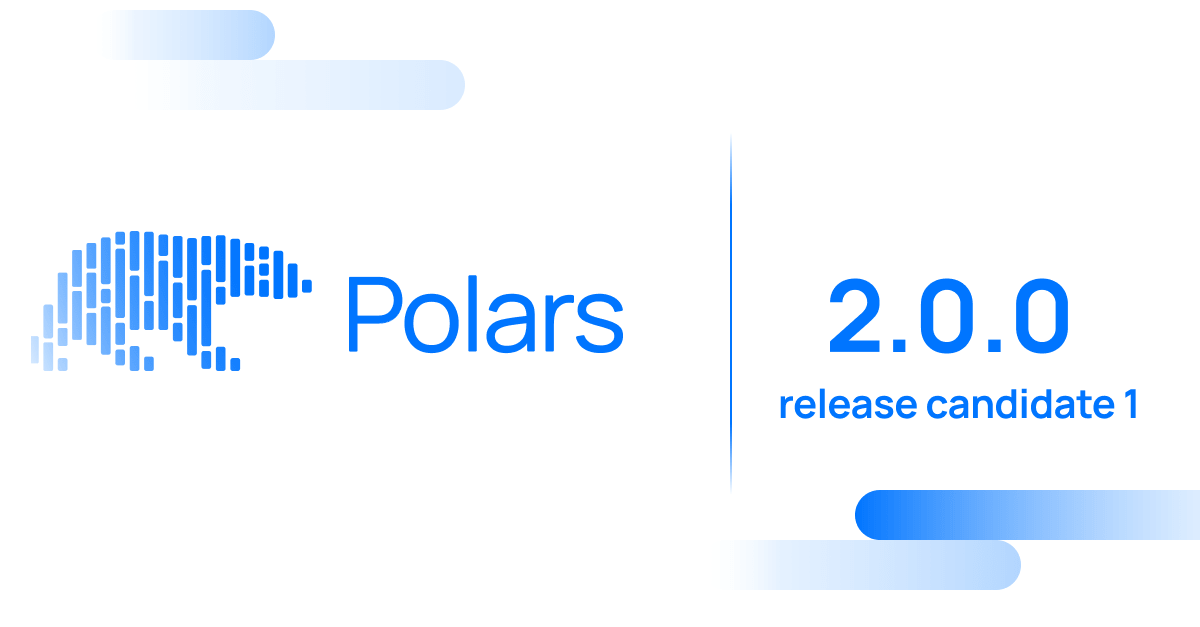 DataPolars's tweet photo. We are happy to announce the first pre-release of Polars 2.0.

Polars 2.0 will bring the streaming engine as a default and improves overall strictness of Polars.

Give it a spin and share your thoughts. We expect the final Polars 2.0 release in 3-4 weeks.

https://t.co/0KyuugiDqq https://t.co/mfG0ADjNGZ