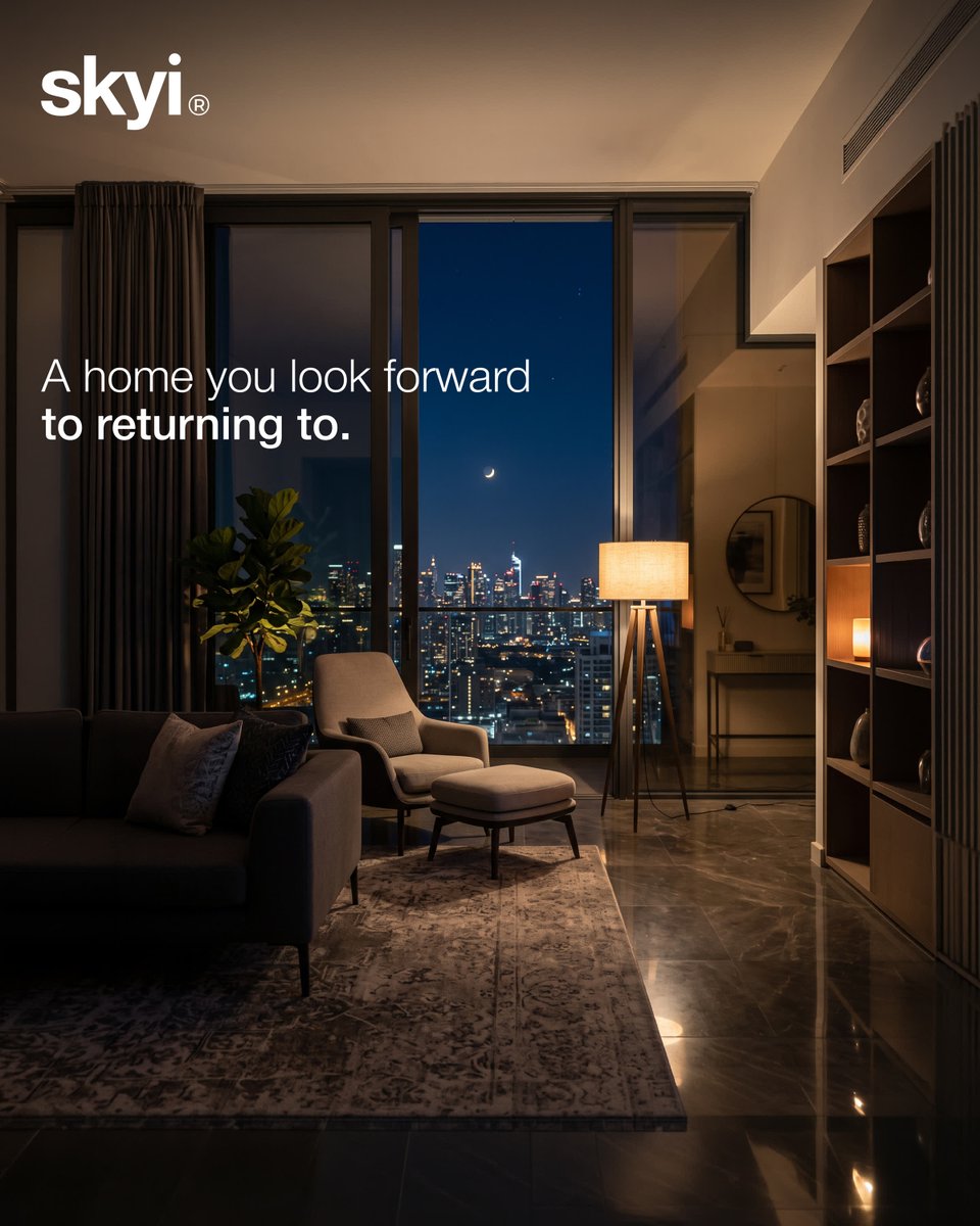 SKYiDevelopers's tweet photo. At skyi, warm interiors, landscaped surroundings and thoughtfully designed spaces come together to create that feeling of coming home.

Because the greatest luxury isn’t simply where you live.
 #realestate #pune #thoughfullydesigned #skyidevelopers #elevatedliving https://t.co/WkirBVaPO6