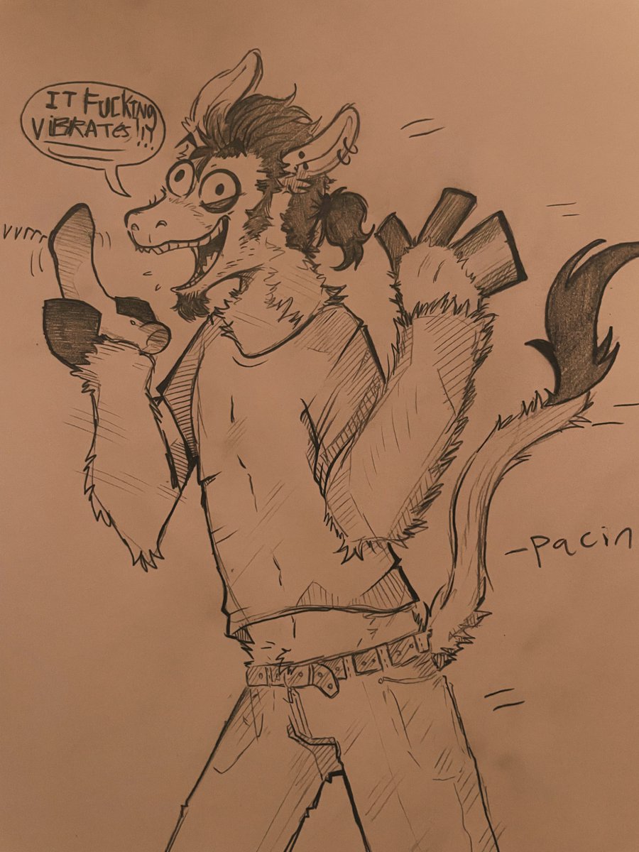 Sydney4ev's tweet photo. Donkey man finds a special gift under his pillow :3 
Unfortunately for Bruno, he lives with two douchebags who treat him terribly 
#furry #furryart https://t.co/5rmoyrnn9f