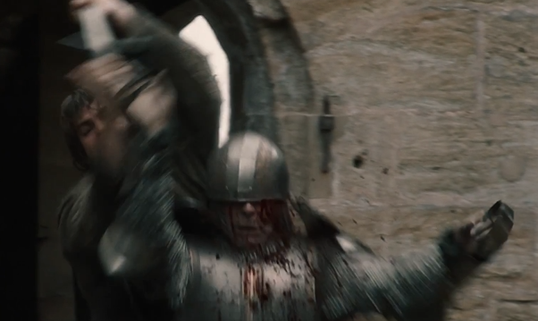 S1lenzi0's tweet photo. @MarsdanVM @MemoryMedieval And this isn't even the most egregious; you can pretend he got cut deep under the armpit. The second guy straight up dies from some Kenshiro explosive pressure technique: the blade never connect with anything 😂 Embarrassing... https://t.co/HtlhF92ZlB