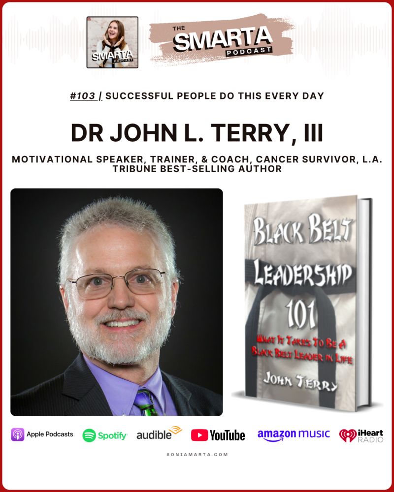 bysoniamarta's tweet photo. "If you do what you've always done, you're gonna get what you've always got."
Are you living on autopilot, or are you intentionally leading yourself every single day?
Check out the episode #103 of The SMARTA Podcast, with Dr. John Terry, The Black Belt Leader!
#TheSMARTAPodcast https://t.co/KbqIFKYfLP