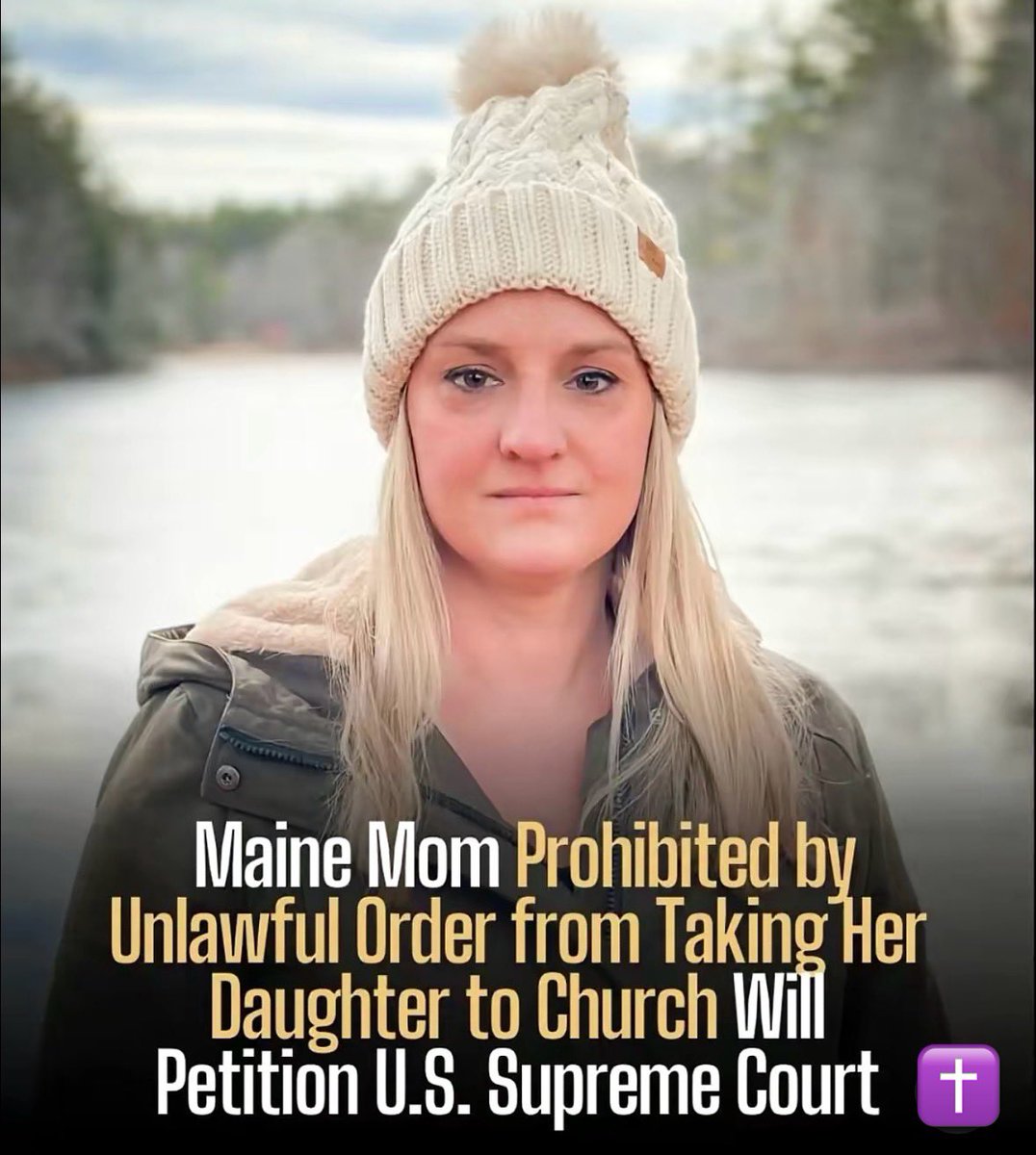 FarmGirlCarrie's tweet photo. A Christian mom in Maine has been prohibited from taking her 13-year-old daughter to church or even read the Bible to her for nearly two years — not even for an Easter or Christmas service or a Bible study. 
 
Today, the Maine Supreme Court rejected the First Amendment and unanimously upheld this unlawful custody order preventing our client Emily Bickford from taking her daughter to church or any religious event because the girl's father objects to biblical teachings. 
 
Liberty Counsel is fighting for Emily's right to raise her daughter in accordance with her Christian beliefs and will ask the U.S. Supreme Court to take this case and OVERRULE this decision. 
 
Pray for Emily Bickford and her daughter and for religious liberty to prevail. 🙏
 
"Depriving one parent their right to instill their religious views into their child and granting sole authority to the other parent fails to give proper protection to parental rights and religious freedom under the First Amendment. 

The implications of this opinion pose a serious threat to religious freedom. Liberty Counsel will petition the U.S. Supreme Court to ultimately decide this case.” 
Liberty Counsel Founder Matt Staver