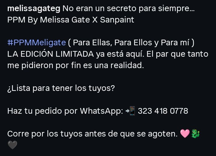 Angelamuvi's tweet photo. @meligate_ Nosotros estamos en esto.  RECUERDEN EDICIÓN LIMITADA 
#FamiliGate. PPM Melissa Gate https://t.co/F2pZ2RlzSN