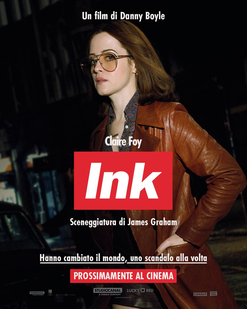 luckyredfilm's tweet photo. Hanno cambiato il mondo, uno scandalo alla volta.  

INK, dal regista Premio Oscar e BAFTA Danny Boyle. Con Jack O'Connell, Guy Pearce e Claire Foy.  

In concorso a #Venezia83 e prossimamente al cinema con Lucky Red. https://t.co/MsC3fIOLwX