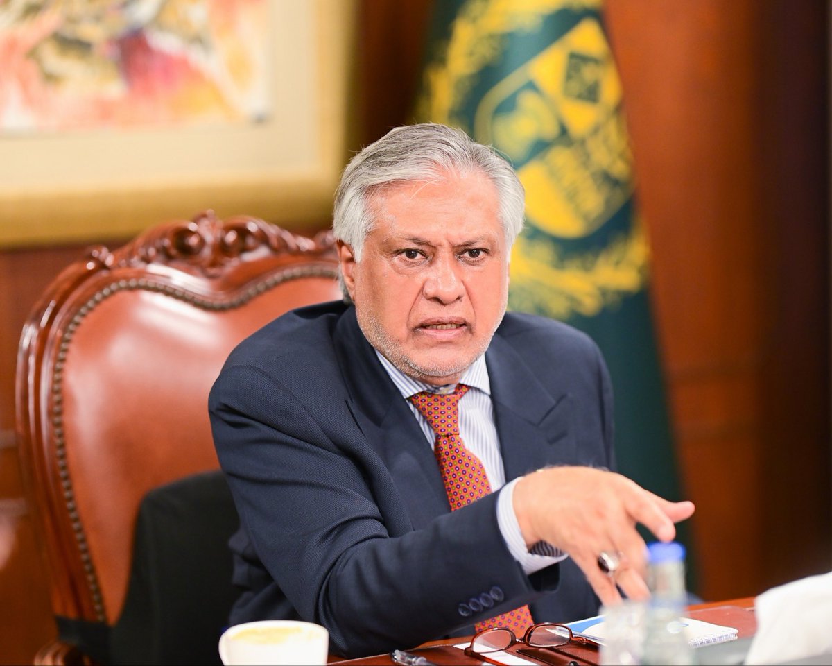 ForeignOfficePk's tweet photo. Upon return from Bishkek, Deputy Prime Minister/Foreign Minister Senator Muhammad Ishaq Dar @MIshaqDar50 chaired a meeting today at the Ministry of Foreign Affairs as a follow-up to his consecutive visits to the United Kingdom, Türkiye, and the Kyrgyz Republic, where he accompanied the Prime Minister for the SCO Council of Heads of State Summit.

DPM/FM reviewed the outcomes of the visits and discussed follow-up actions on the engagements undertaken during the visits. He directed the concerned officials to ensure timely and effective follow-up on the issues discussed and engagements held.

Foreign Secretary Ambassador Amna Baloch, Special Secretary (UN) Nabeel Muneer, and other concerned senior officials attended the meeting.