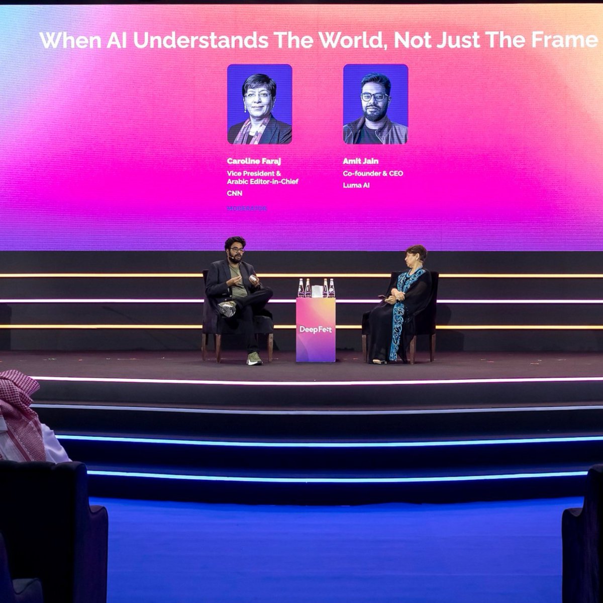 cfaraj's tweet photo. Happy to have been part of LEAP x DeepFest 2026, where I had the opportunity to moderate an insightful conversation with Amit Jain.
We explored the future of AI, what will remain uniquely human, and an important question: How can AI innovate while respecting the region’s culture? https://t.co/IN3gEaBsTs