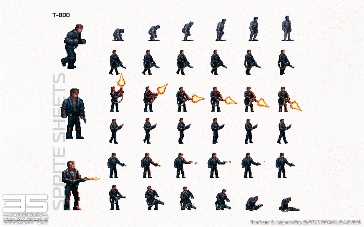 Reef_Games's tweet photo. "Terminator 2 holds a special place for everyone (me included) so I watched certain scenes over and over again to translate them accurately into the game. Believe it or not, some of the SWAT death animations are referenced from the movie too. " -  Jabir (Pixel Artist at Bitmap)

From iconic scenes to the smallest details, every pixel was carefully considered to bring the world of T2 to life. Now’s your chance to step into it.

T2D: NO FATE – 25% OFF! 🔫
🔗: https://t.co/N2FozkXqZQ

Terminator: Resistance Annihilation Line - 50% OFF! 🔥
🔗: https://t.co/zCTHyVCG0W