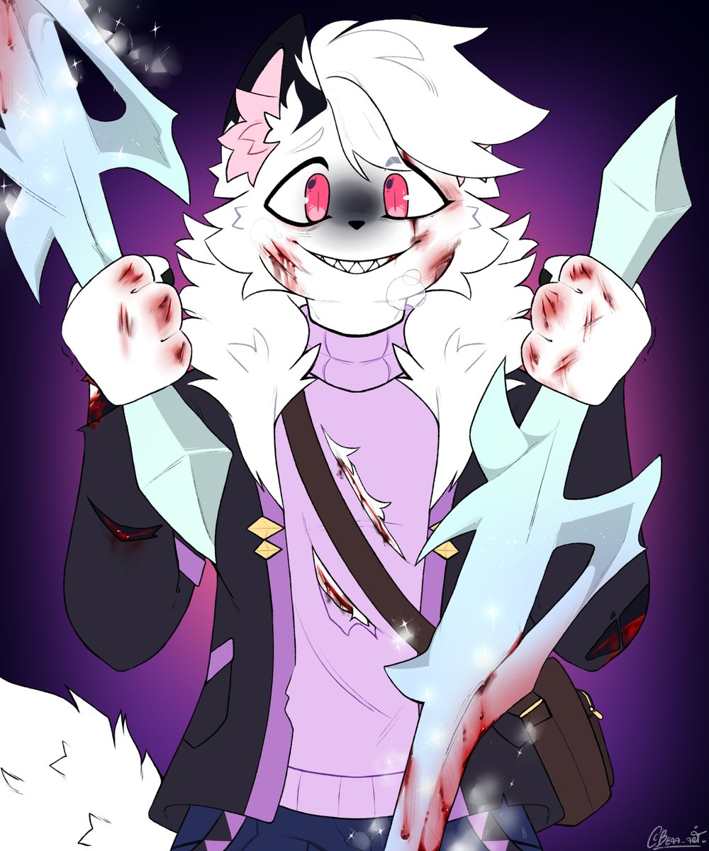 beaa_art's tweet photo. 🌙 Some Work x Snowdy !!
 ahi va, gracias amigo :3

#furryart #commission https://t.co/AaUTwrsDC5