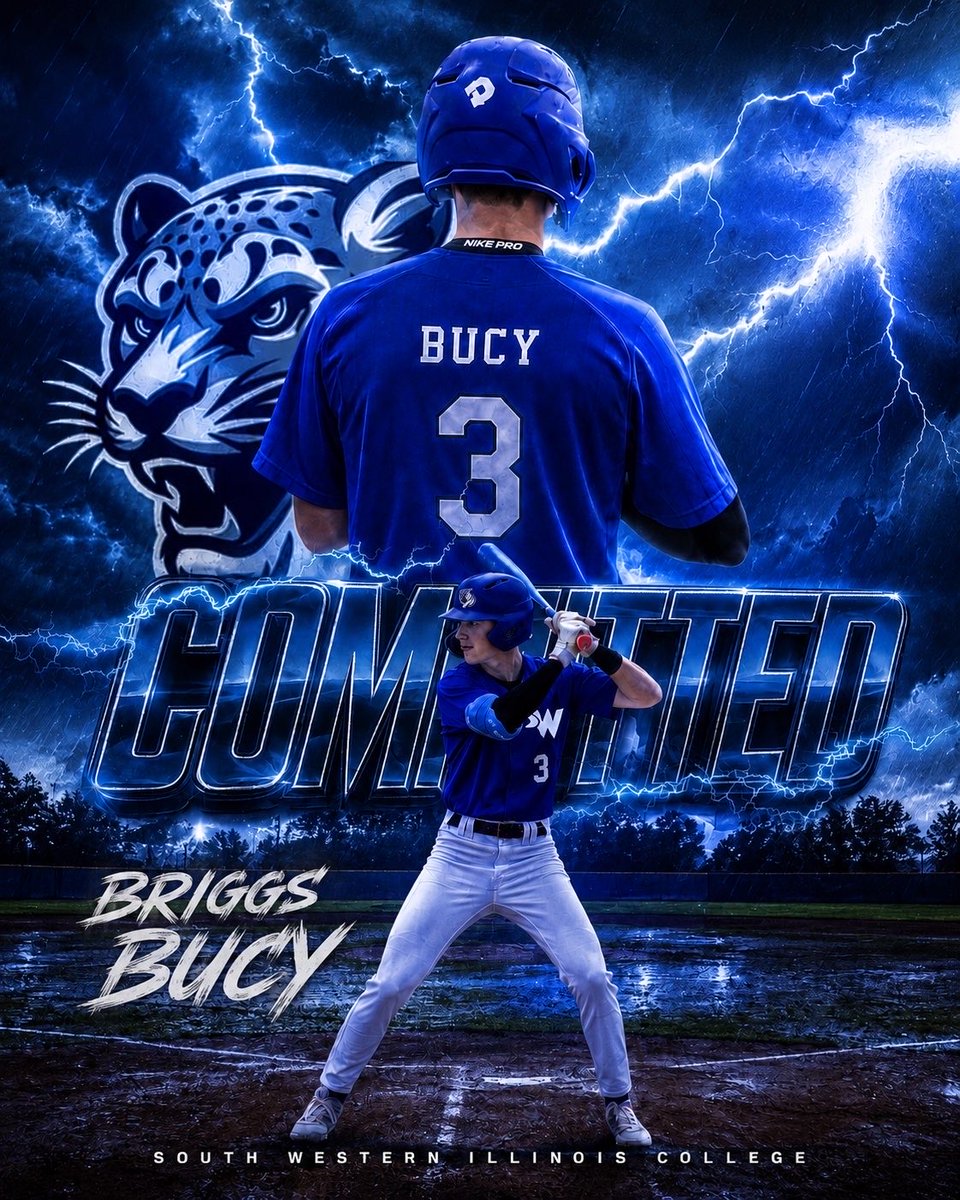 BriggsBucy's tweet photo. I am excited to announce that I am continuing my athletic and academic career at SWIC. I would like to thank my parents and family for supporting me through everything, and I would also like to thank coach Garcia and the SWIC coaching staff for this opportunity #AGTG Go storm! https://t.co/bRQ2zhJ77u