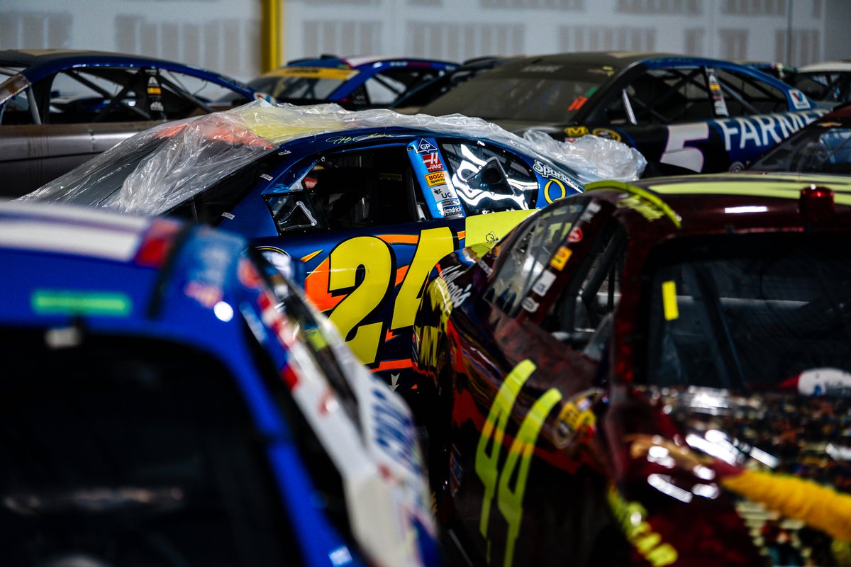 TeamHendrick's tweet photo. Just some of the historic cars that might be in the newly revamped Hendrick Motorsports Museum. 👀 https://t.co/d6txK6qeUp