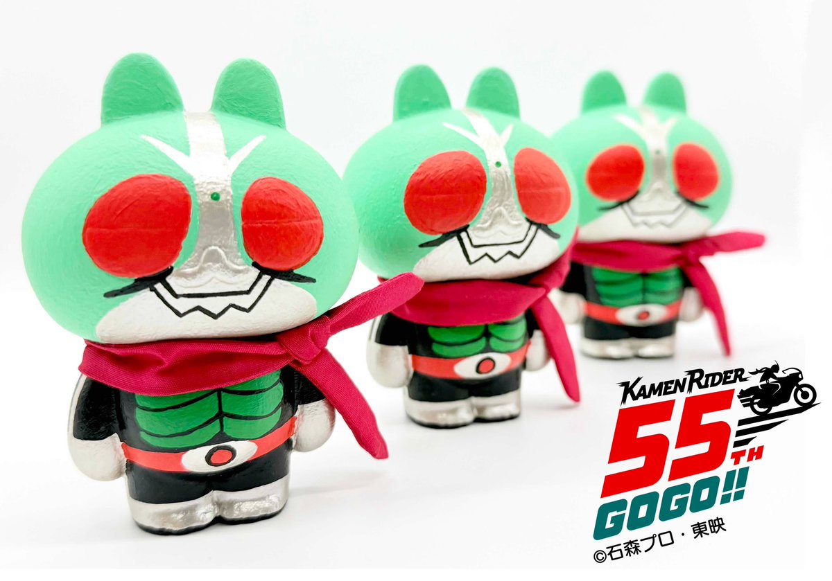 995Tabularasa's tweet photo. なんと…！光栄なことに…！！PooksWorksもTOEI ART FES. 仮面ライダー55(ゴーゴー)にじと目ちゃんワンオフソフビで参加させていただきます🙏😭✨ https://t.co/z4kui2w9O6