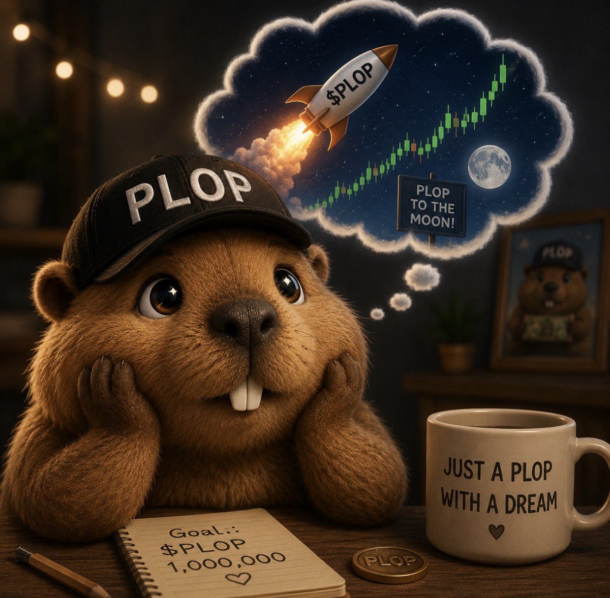 PlopCapybara's tweet photo. @Crypto_Meastro1 Plop has $1 and a dream 🥺🦫🚀 https://t.co/p53dDD1KQ7