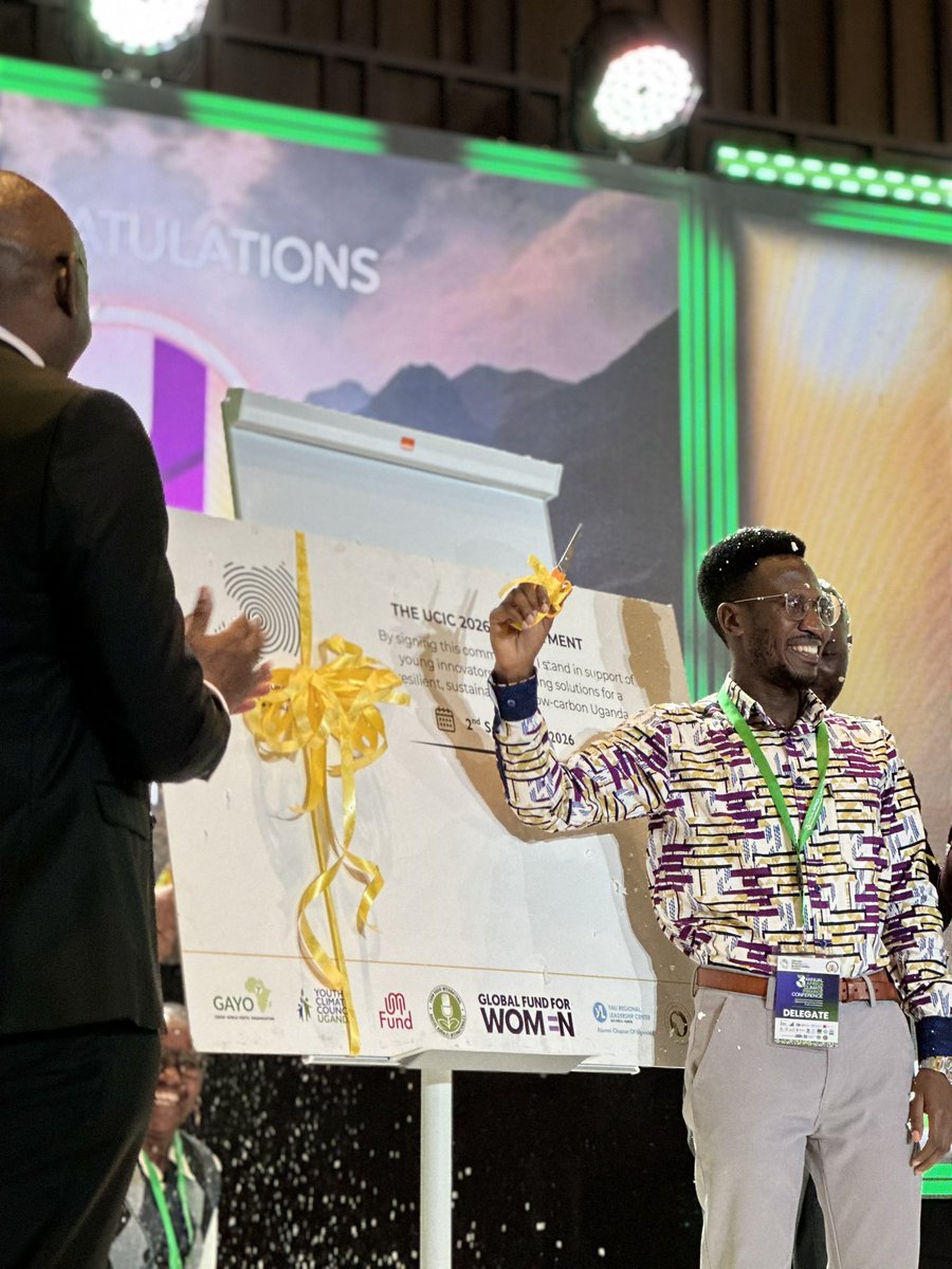 GayoUganda's tweet photo. Happening now : A new chapter for Uganda’s climate innovation ecosystem.
The Uganda Climate Innovation Challenge (UCIC) 2026 has officially been launched at #3ACFC26, creating a platform to identify, nurture and showcase homegrown climate solutions with the potential to drive meaningful impact.
#UCIC2026
#CFSC
#ClimateFinance
#AfricaClimateFinance